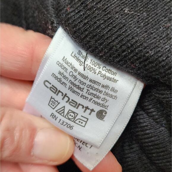 Carhartt Canvas Flannel Quilt Lined Insulated Jacket/Coat - Picture 8 of 8